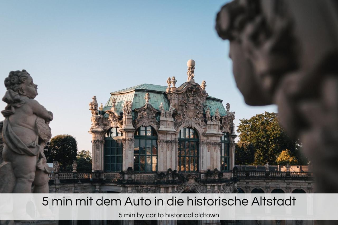 "Neptunblick"- Naehe Altstadt - Ruhig - Balkon - Parkplaetze Dresde Extérieur photo